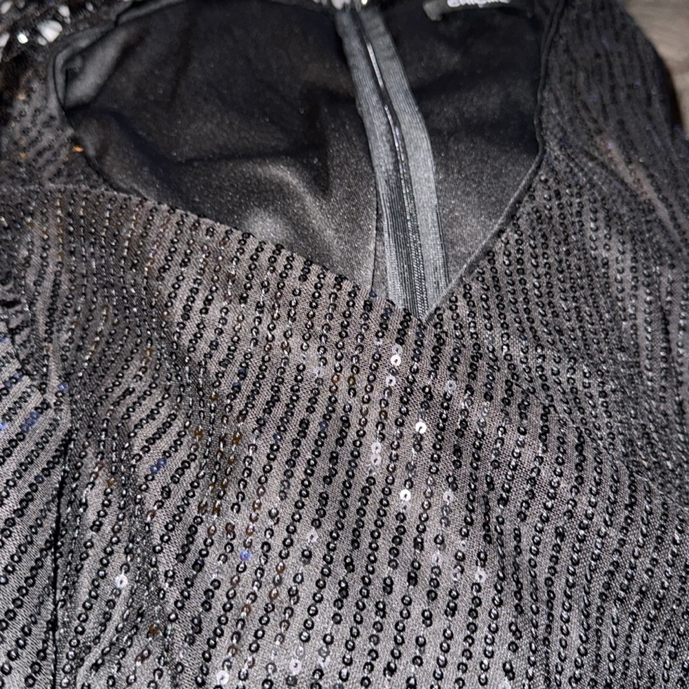 New Allover Sequin Tassel Design Party Dress - Picture 7 of 7
